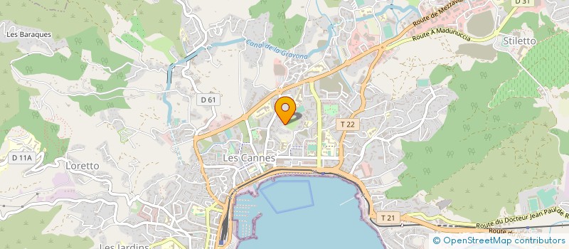 localisation de l'entreprise AUX DELICES D'HELENE à AJACCIO