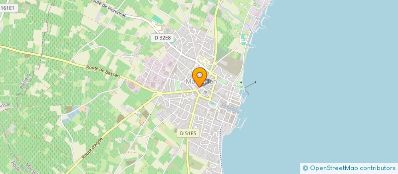 localisation de l'entreprise AUX DELICES D OC à MARSEILLAN