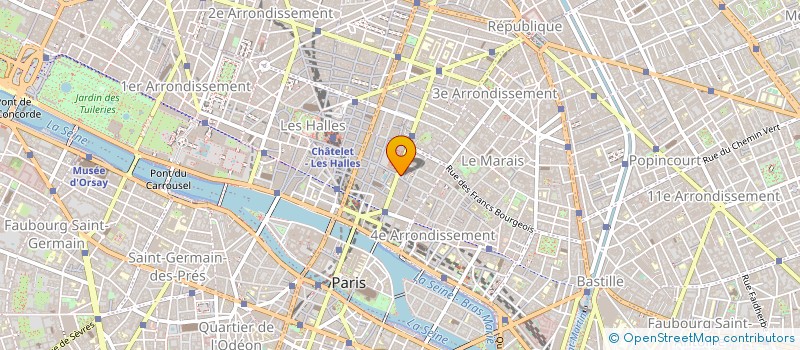 localisation de l'entreprise AUX DELICES DE BEAUBOURG  PARIS