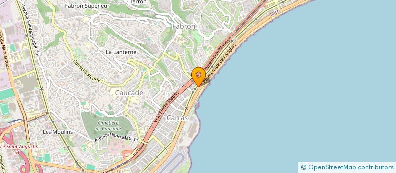 localisation de l'entreprise AUX DELICES DE CARRAS à NICE