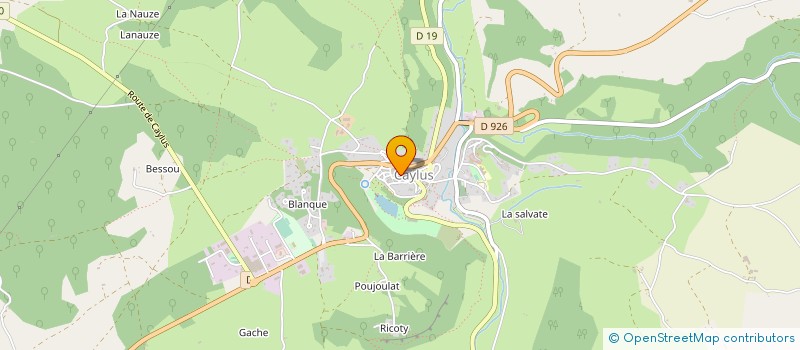 localisation de l'entreprise AUX DELICES DE CAYLUS à CAYLUS