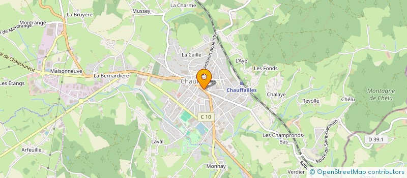 localisation de l'entreprise AUX DELICES DE CHAUFAILLES à CHAUFFAILLES