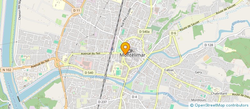 localisation de l'entreprise AUX DELICES DE CHAUME à MONTELIMAR