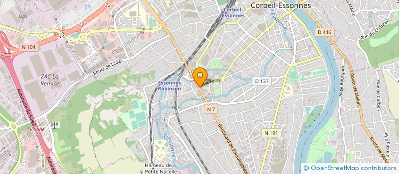 localisation de l'entreprise AUX DELICES DE CORBEIL à CORBEIL-ESSONNES