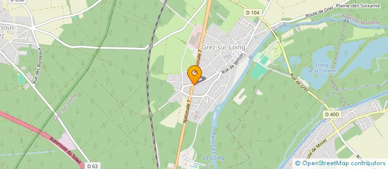 localisation de l'entreprise AUX DELICES DE DIANE à GREZ-SUR-LOING