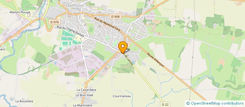 localisation de l'entreprise AUX DELICES DE DOMFRONT à DOMFRONT-EN-POIRAIE