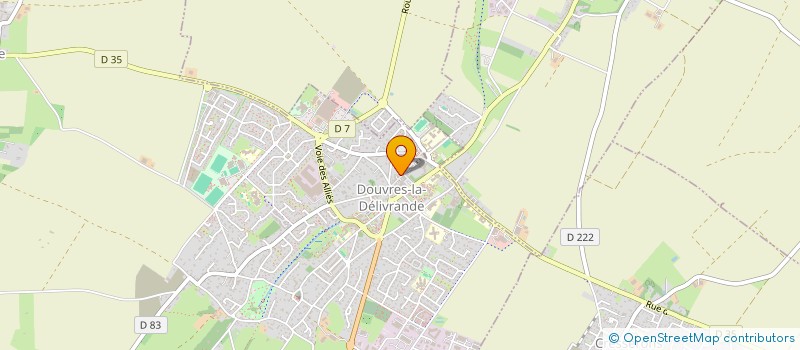 localisation de l'entreprise AUX DELICES DE DOUVRES  DOUVRES-LA-DELIVRANDE