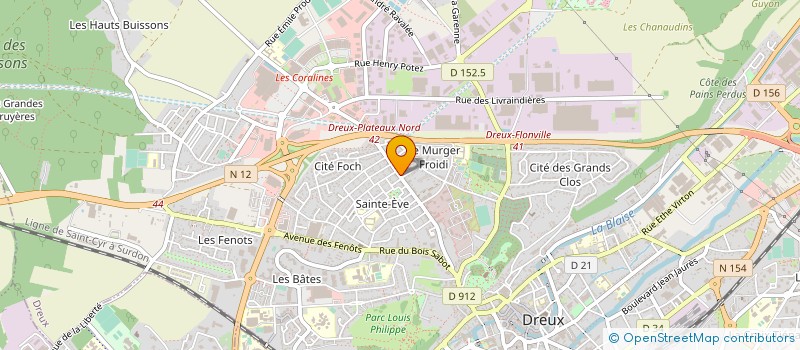 localisation de l'entreprise AUX DELICES DE DREUX à DREUX