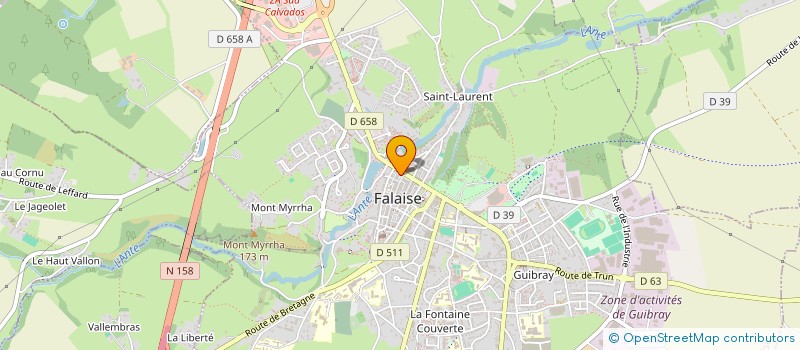 localisation de l'entreprise AUX DELICES DE FALAISE à FALAISE