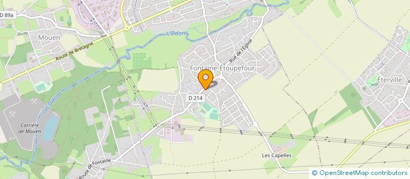 localisation de l'entreprise AUX DELICES DE FONTAINE à FONTAINE-ETOUPEFOUR