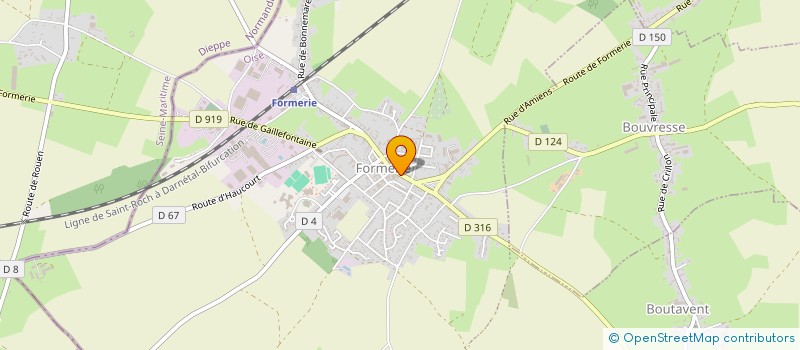 localisation de l'entreprise AUX DELICES DE FORMERIE à FORMERIE