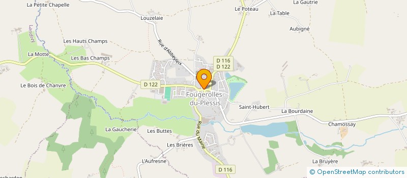 localisation de l'entreprise AUX DELICES DE FOUGEROLLES  FOUGEROLLES-DU-PLESSIS