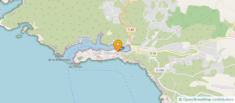 localisation de l'entreprise AUX DELICES DE FRANCOISE à BONIFACIO