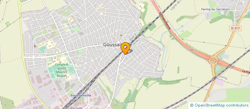 localisation de l'entreprise AUX DELICES DE GOUSSAINVILLE à GOUSSAINVILLE