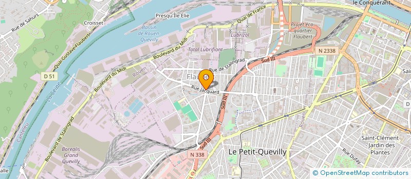 localisation de l'entreprise AUX DELICES DE JACQUARD à LE PETIT-QUEVILLY