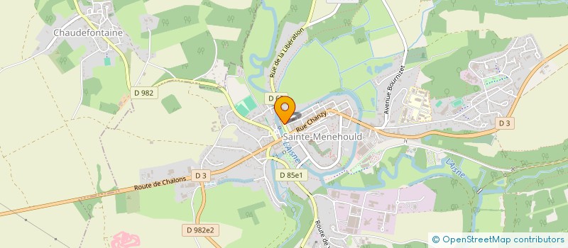 localisation de l'entreprise AUX DELICES DE L ARGONNE  SAINTE-MENEHOULD