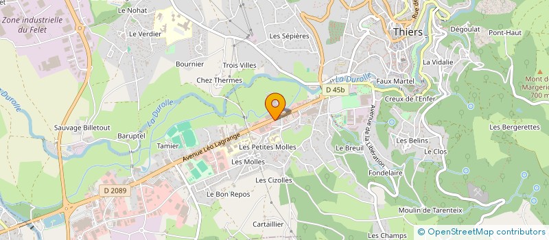 localisation de l'entreprise AUX DELICES DE L'AVENUE  THIERS