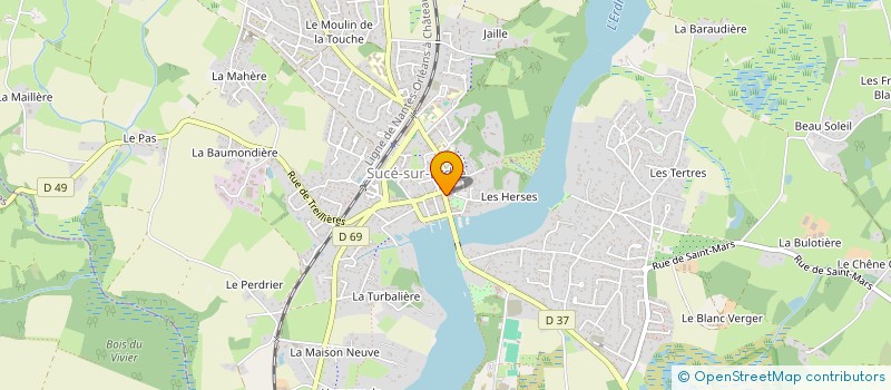 localisation de l'entreprise AUX DELICES DE L ERDRE  SUCE-SUR-ERDRE