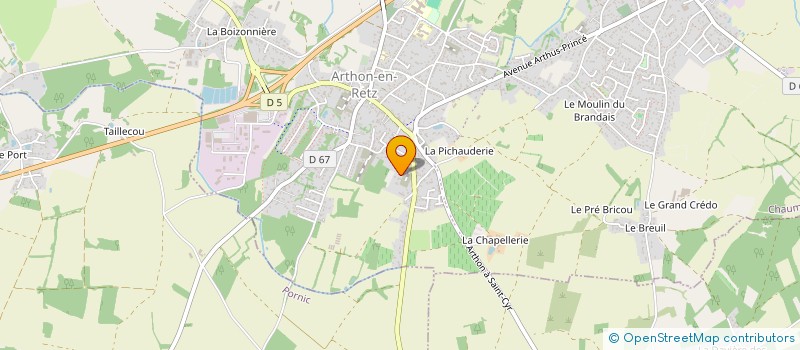 localisation de l'entreprise AUX DELICES DE L'OCEAN  CHAUMES-EN-RETZ