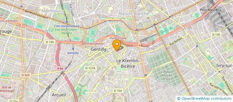 localisation de l'entreprise AUX DELICES DE LA BIEVRE à GENTILLY