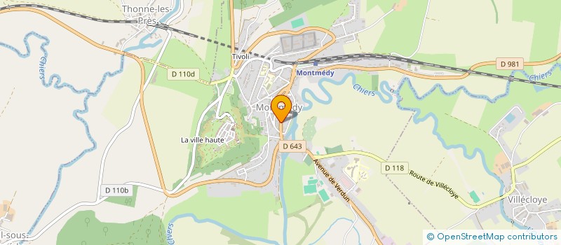 localisation de l'entreprise AUX DELICES DE LA CITADELLE à MONTMEDY