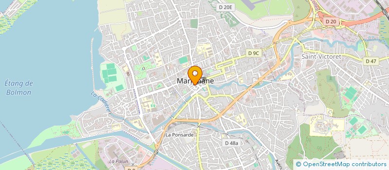 localisation de l'entreprise AUX DELICES DE LA MER à MARIGNANE