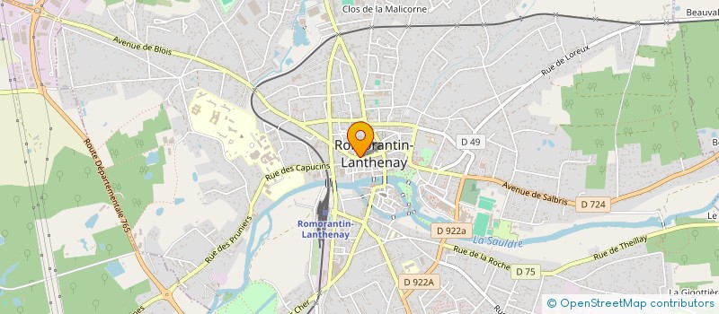 localisation de l'entreprise AUX DELICES DE LA MER à ROMORANTIN-LANTHENAY