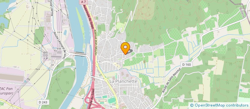 localisation de l'entreprise AUX DELICES DE LA MER  BOLLENE