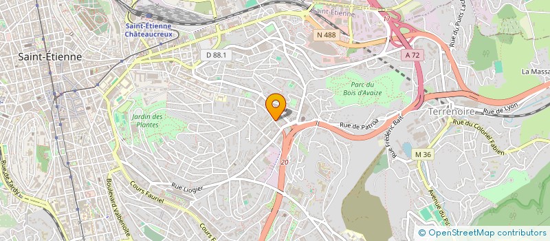 localisation de l'entreprise AUX DELICES DE LA RICHELANDIERE  SAINT-ETIENNE