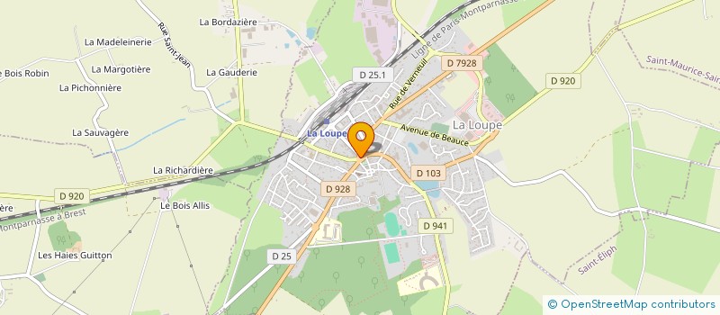 localisation de l'entreprise AUX DELICES DE LA TABLE à LA LOUPE