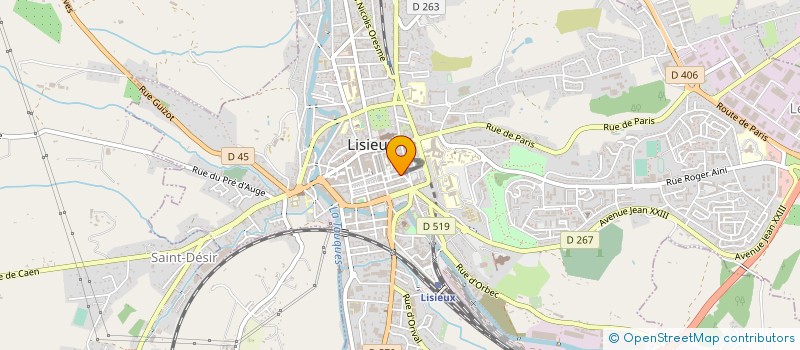 localisation de l'entreprise AUX DELICES DE LISIEUX à LISIEUX