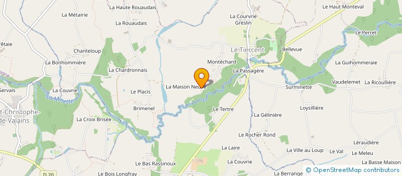 localisation de l'entreprise AUX DELICES DE LIVRE  LE TIERCENT