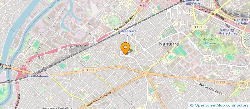 localisation de l'entreprise AUX DELICES DE LOLIE à NANTERRE