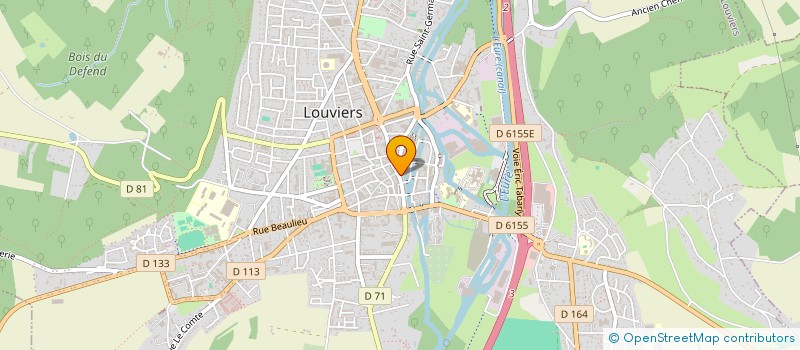 localisation de l'entreprise AUX DELICES DE LOUVIERS à LOUVIERS