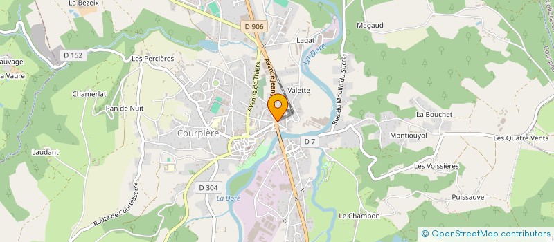 localisation de l'entreprise AUX DELICES DE LUNA à COURPIERE