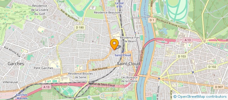 localisation de l'entreprise AUX DELICES DE MAITRE à SAINT-CLOUD