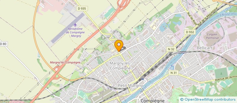 localisation de l'entreprise AUX DELICES DE MARGNY  MARGNY-LES-COMPIEGNE