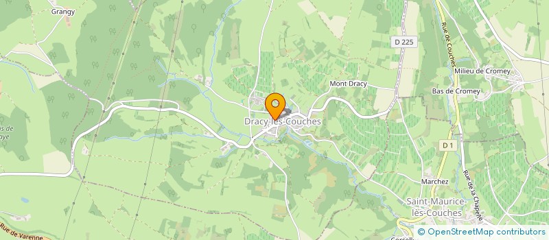 localisation de l'entreprise AUX DELICES DE MATHIEU  DRACY-LES-COUCHES