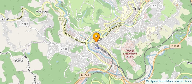 localisation de l'entreprise AUX DELICES DE MATHOU  TULLE