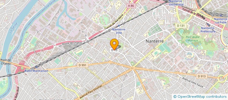 localisation de l'entreprise AUX DELICES DE NANTERRE à NANTERRE