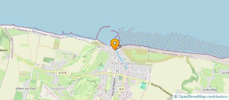 localisation de l'entreprise AUX DELICES DE NOS TERROIRS  PORT-EN-BESSIN-HUPPAIN