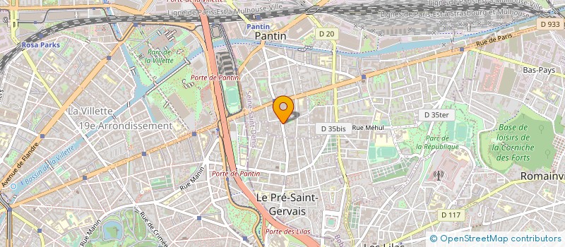 localisation de l'entreprise AUX DELICES DE PANTIN à PANTIN