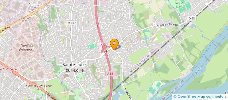 localisation de l'entreprise AUX DELICES DE PASCALINE  SAINTE-LUCE-SUR-LOIRE