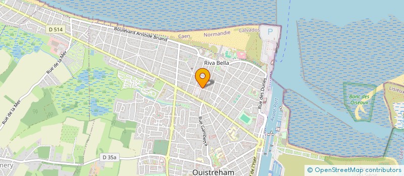 localisation de l'entreprise AUX DELICES DE RIVA  OUISTREHAM