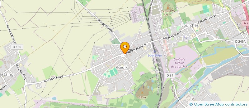 localisation de l'entreprise AUX DELICES DE ROEULX  RULX