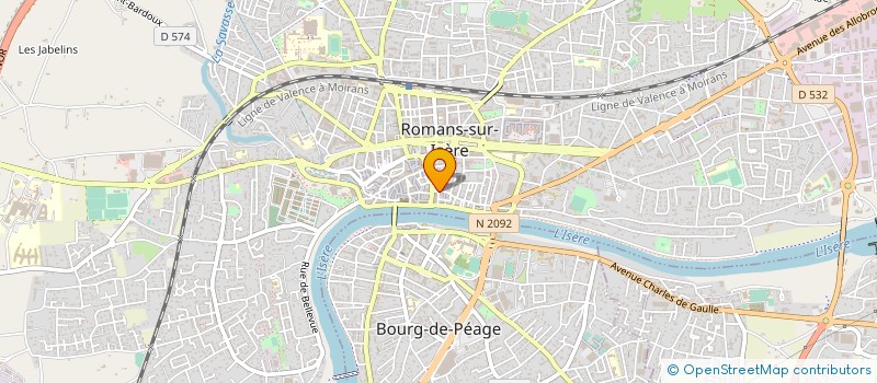 localisation de l'entreprise AUX DELICES DE ROMANS à CHATUZANGE-LE-GOUBET