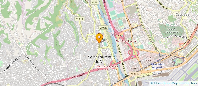localisation de l'entreprise AUX DELICES DE SAINT LAURENT à SAINT-LAURENT-DU-VAR