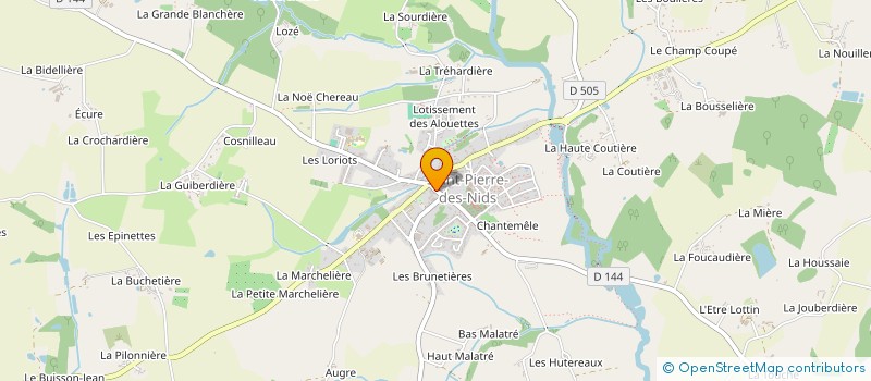 localisation de l'entreprise AUX DELICES DE SAINT PIERRE  SAINT-PIERRE-DES-NIDS