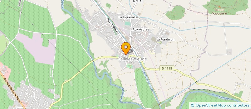localisation de l'entreprise AUX DELICES DE SALLELES à SALLELES-D'AUDE