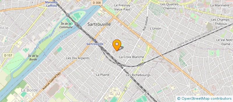 localisation de l'entreprise AUX DELICES DE SARTROUVILLE à SARTROUVILLE
